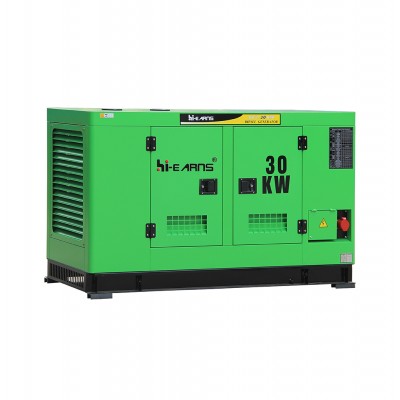 Water-cooled Chinese Weifang Huadong engine 30kw generator